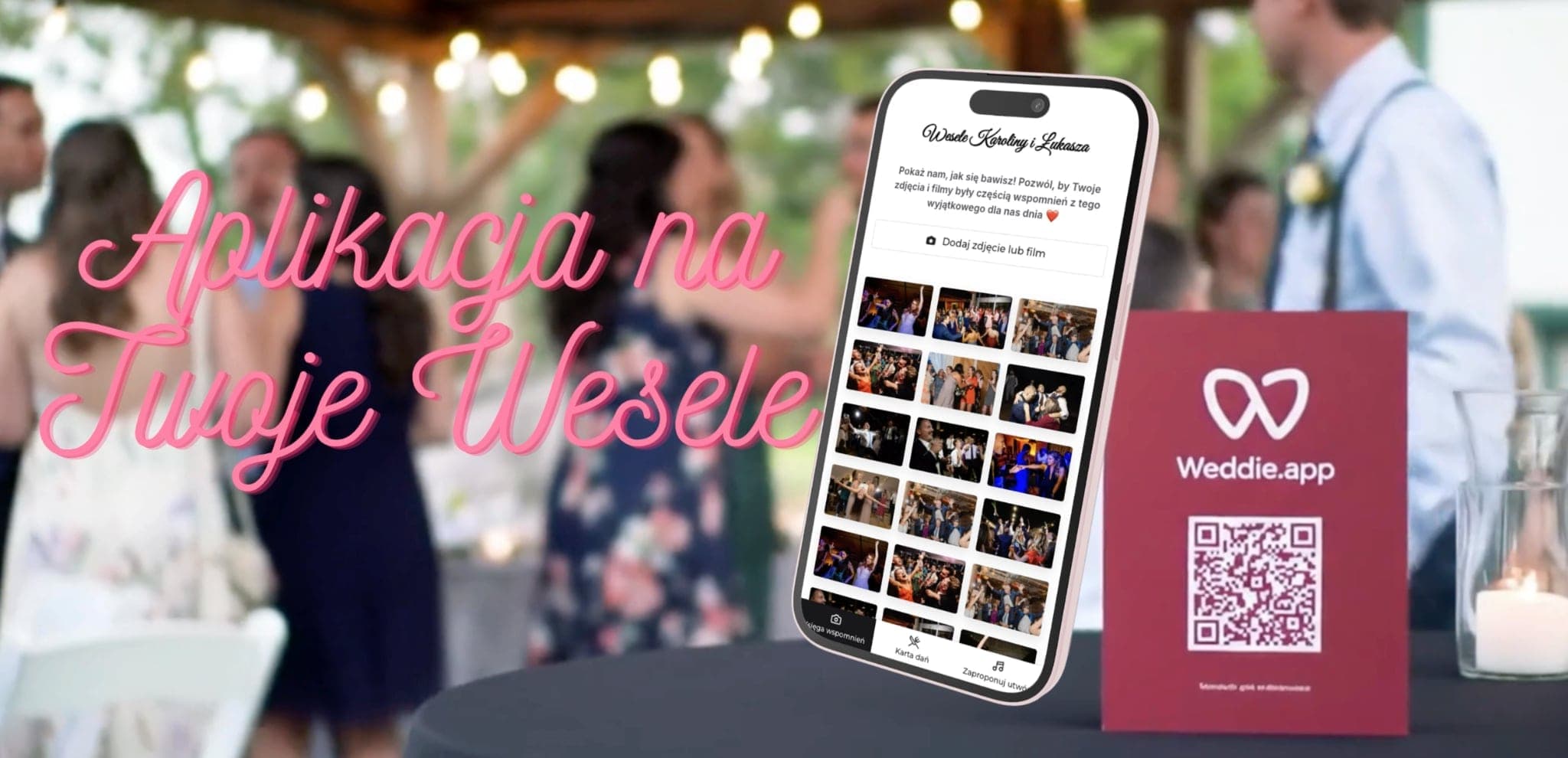 Weddie app marketing banner